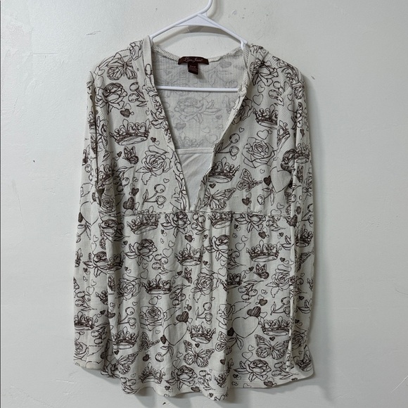 lena james Tops - Floral Patterned Women's Hoodie long sleeve